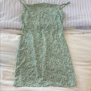SHEIN floral Green Dress